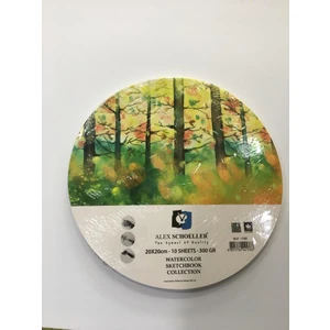 Alex Schoeller Alex 20/20 300 gr 10LU Daire Watercolor Sketchbook