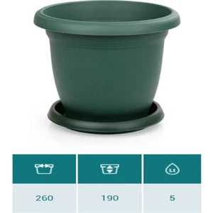 Ucuz Marketim Ucuzzavm Villa Saksı 5 Litre Yeşil