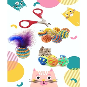 Kedi Tırnak Makası , Sarma Oyun Topu , Tüylü Top , Çıngıraklı Oyun Seti