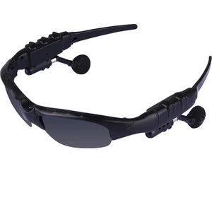 Akıllı Gözlükler Uv Dayanıklı Binaural Bluetooth-Uyumlu 5.0 Güneş Gözlüğü Kulaklık - Siyah  (Yurt Dışından)