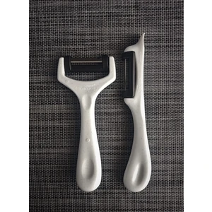 Simli Yan ve Düz Soyacak 2'li Beyaz