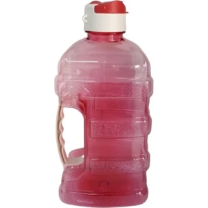 Kulplu Mini Damacana 1,6 Lt - Pratik Kapaklı Köşeli Kırmızı Renkli