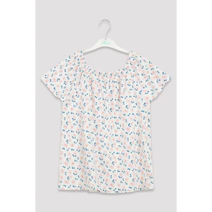 Çok Renkli Kız Çocuk Çiçekli 2li Pijama Takımı