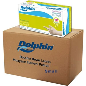 Tek Kullanımlık Lateks Beyaz Pudralı Small Eldiven 100'LÜ x 20 Paket