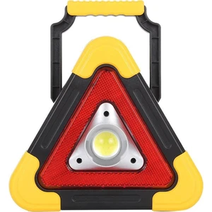 SM-8009 500 Lumen Solar Şarjlı Çok Fonksiyonlu Reflektör Işıklı Ikaz Lambası