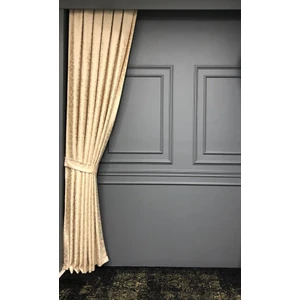 Rendecioğlu Tekstil Fon Perde Milas Desen Jakar Fonluk 80*270 Sık Pileli