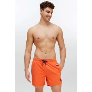 U.S. Polo Assn. Erkek Turuncu Orta Boy Deniz Şortu