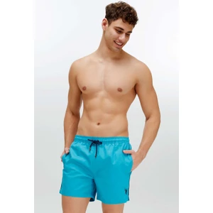 U.S. Polo Assn. Erkek Mavi Orta Boy Deniz Şortu 22002