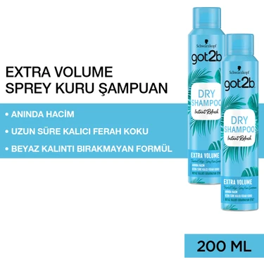 Got2B Fresh It Up Kuru Şampuan Tüm Saç Tipleri İçin Arındırıcı Etki 200 ml 2