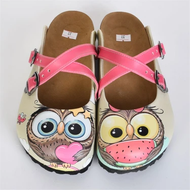 Azizsahinshoes 5403 Baykuşlar Çapraz Sabo