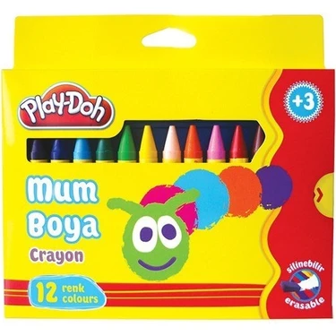 Play-Doh Play-Doh Jumbo Crayon Mum Boya 12