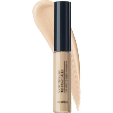 The Saem Uzun Süre Kalıcı Likit Kapatıcı Cover Perfection Tip Concealer  -  Natural