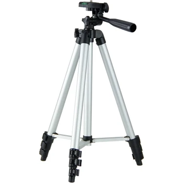 Kaneed 4 Bölüm Katlanır Alüminyum Alaşım Tripod Montaj Gümüş (Yurt