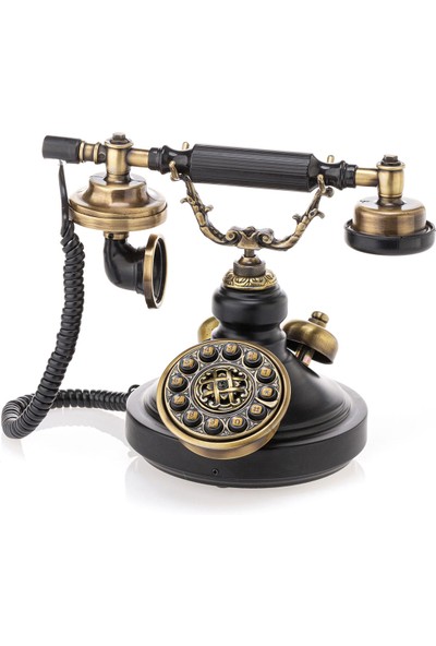 Anna Bell Siyah Etekli Tuşlu Telefon