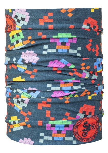 Ride Tolove Pixel Skull Bandana Dikişsiz Boyunluk