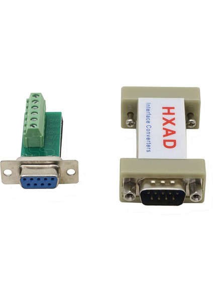 DB9 Dişi RS232 - RS485 RS422 Seri Haberleşme Veri Terminal Adaptörü Dönüştürücü HXAD 485 - 422