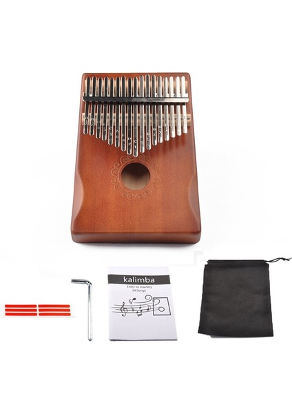 17 Tonlu Başparmak Piyano, Renk: Kahverengi Kit (Yurt Dışından)