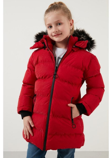 Yakası Suni Kürklü Peluş Astarlı Çıkarılabilir Kapüşonlu Dar Kesim Kışlık Mont Kız Çocuk MONT 5760002 fiyatları