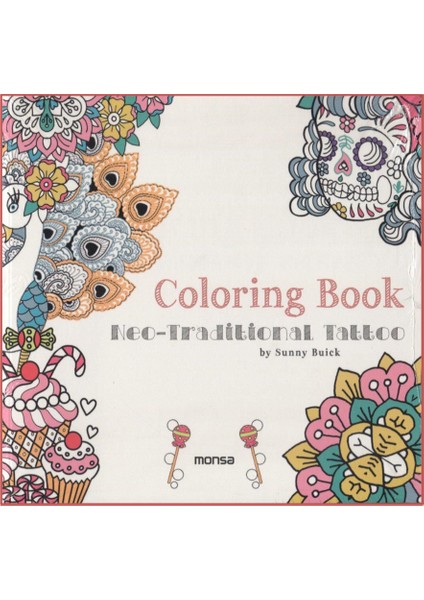 Coloring Book Of Neo-Traditional Tattoo ( Dövme Tasarımları)
