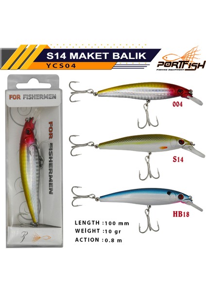 YCS04 Maket Balık 100MM 10GR
