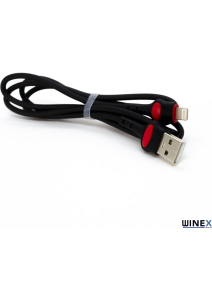 GFZ115 Iphone Lightning 3.0A Hızlı Şarj ve Data Kablosu 1m Siyah modelleri