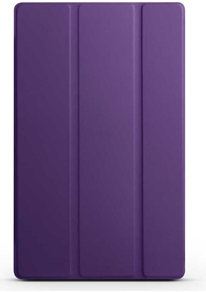 Lenovo M10 TB-X306F Gen.2 Htstore Htstore Zore Smart Kapak Standlı 1-1 Kılıf-Mor