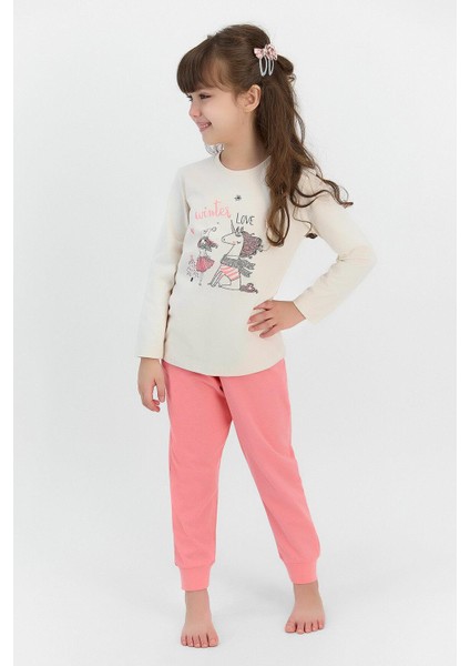 2569 Garson Winter Love Kız Çocuk Uzun Kol Pijama Takımı fiyatları
