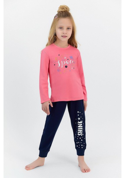 2565 Space Kız Çocuk Pijama Takımı