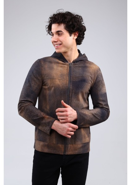 Lacivert Erkek Eskitme Deri Ceket indirimleri