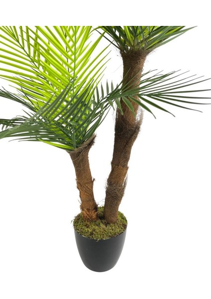 Yapay Ağaç 2 Dal 100CM Areka Palmiye Ağacı Areka 2katlı Salon Çiçeği Yapay Çiçek