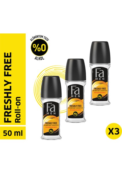 Freshly Free Misket Limonu & Zencefil Roll-On X 3 Adet