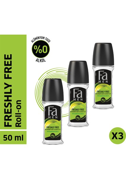 Freshly Free Nane & Bergamot Roll-On X 3 Adet