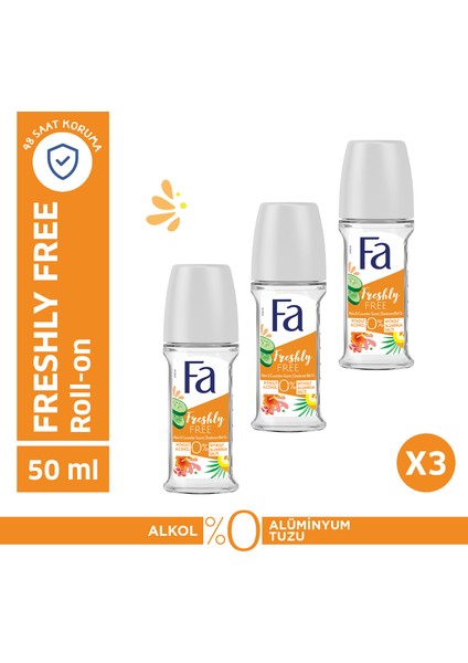 Freshly Free Salatalık & Kavun Roll-On X 3 Adet