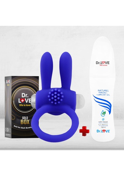 Dr. Love Silikon Güçlü Titreşimli Klitoral Uyarıcılı Penis Halkası Yüzüğü + Dr. Love