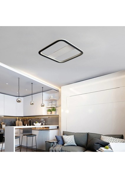 Plafonia Transparent 40 x 40 Cm Tavan Tipi LED Avize