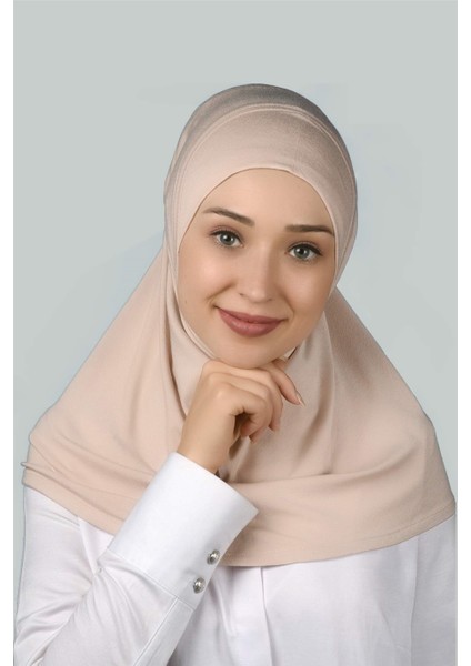 Hazır Türban Pratik Eşarp Tesettür Hijab - Namaz Örtüsü - Bej fırsatları