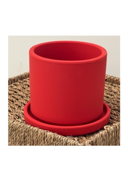 Ruby Saksı - Kırmızı 12cm