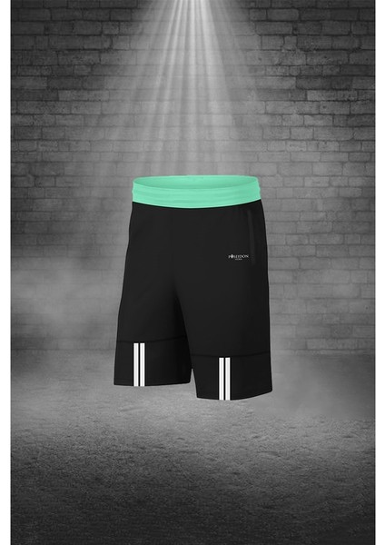 Erkek Su Yeşili Dri-Fit Kumaş Cepli Bisiklet Yaka Sporcu Günlük Tişört Şort Ikili Takım (S-3xl) modelleri