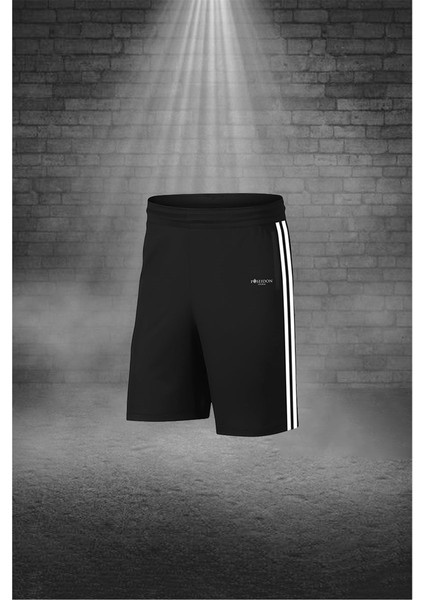 Erkek Siyah Dri-Fit Kumaş Yuvarlak Yaka Cepli Şık Konforlu Tişört Şort Seti (S-3xl) modelleri