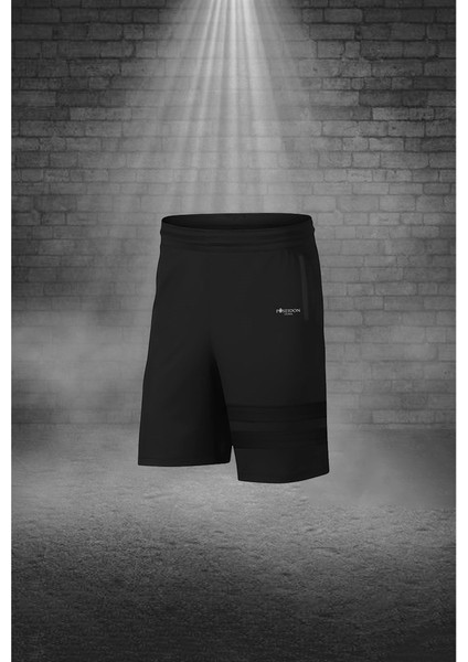 Oversize Erkek Siyah Dri-Fit Kumaş Baskısız Yuvarlak Yaka Kısa Kol Tişört Şort Alt Üst Takım (4XL-10XL) modelleri