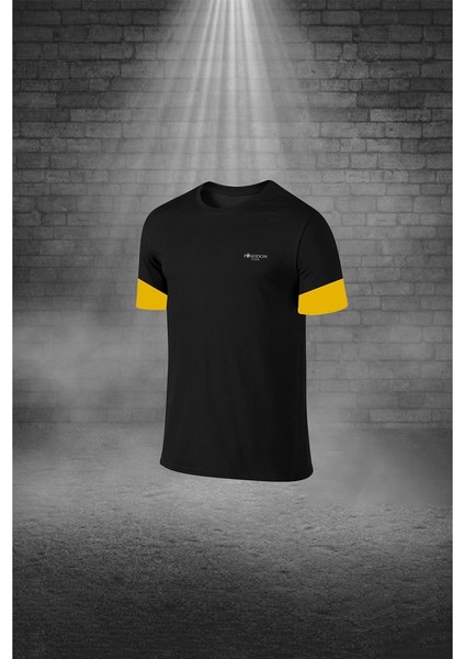 Büyük Beden Erkek Siyah Dri-Fit Kumaş Baskısız Yuvarlak Yaka Kısa Kol Regular Tişört Şort Alt Üst Ikili Takım (4XL-10XL) fiyatları