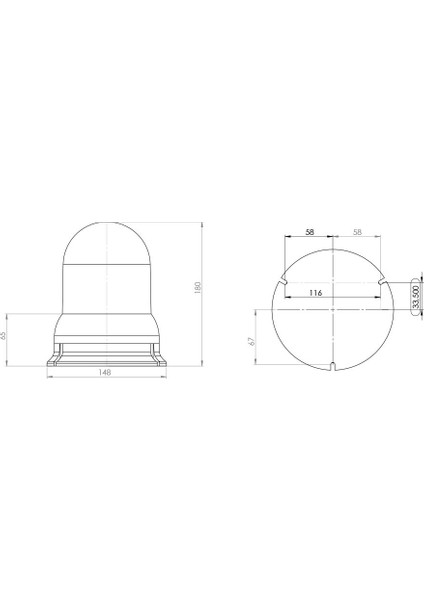 Döner Tepe Lamba 12 V Universal