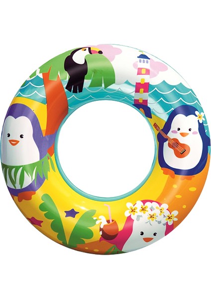 3-6 Yaş Yunus Balığı Desenli Simit 51CM (Bestway)