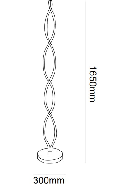 voxlamp lighting solutions Stuffed LED Lambader 165 Cm