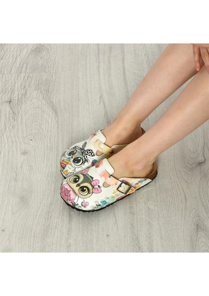 Azizsahinshoes 6310 Baykuşlar Sabo Terlik