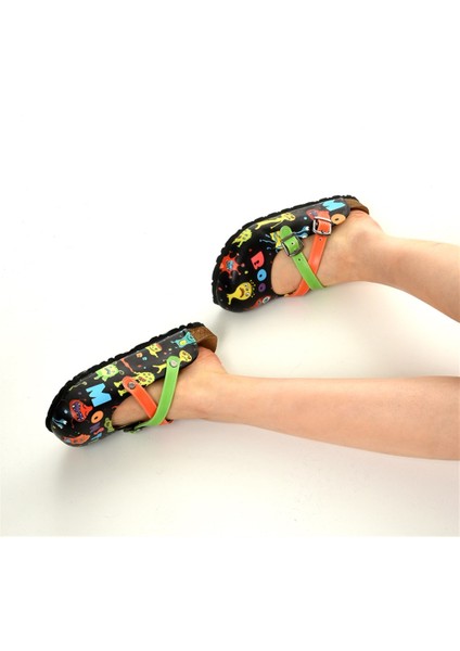 Azizsahinshoes 5401 Boo Monster Çapraz Sabo Terlik fırsatları