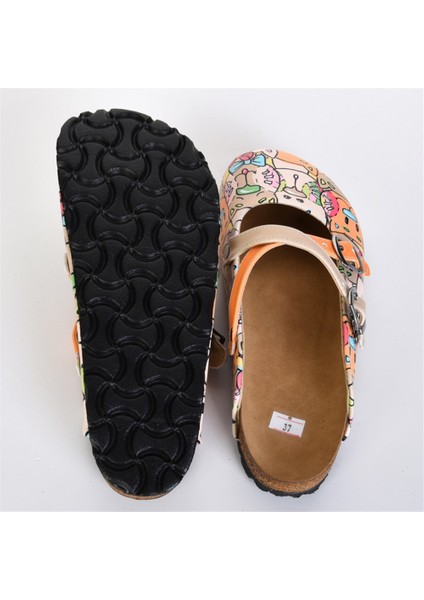 Azizsahinshoes 5413 Hayvan Desenli Çapraz Sabo Terlik fırsatları