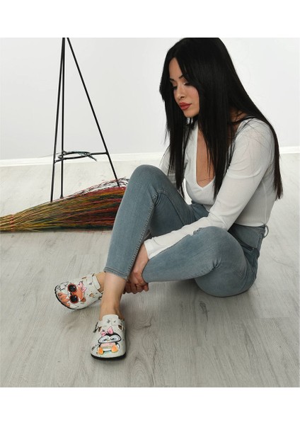 Azizsahinshoes 6284 Penguen Ve Tilki Sabo Terlik indirimleri