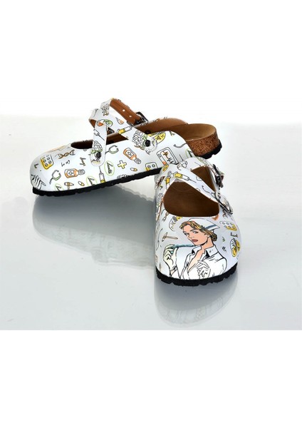 Azizsahinshoes 6296 Hemşire Çapraz Sabo Terlik fırsatları