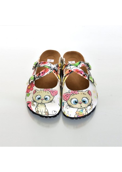 Azizsahinshoes 6299 Yavru Kedi Çapraz Sabo Terlik fiyatları